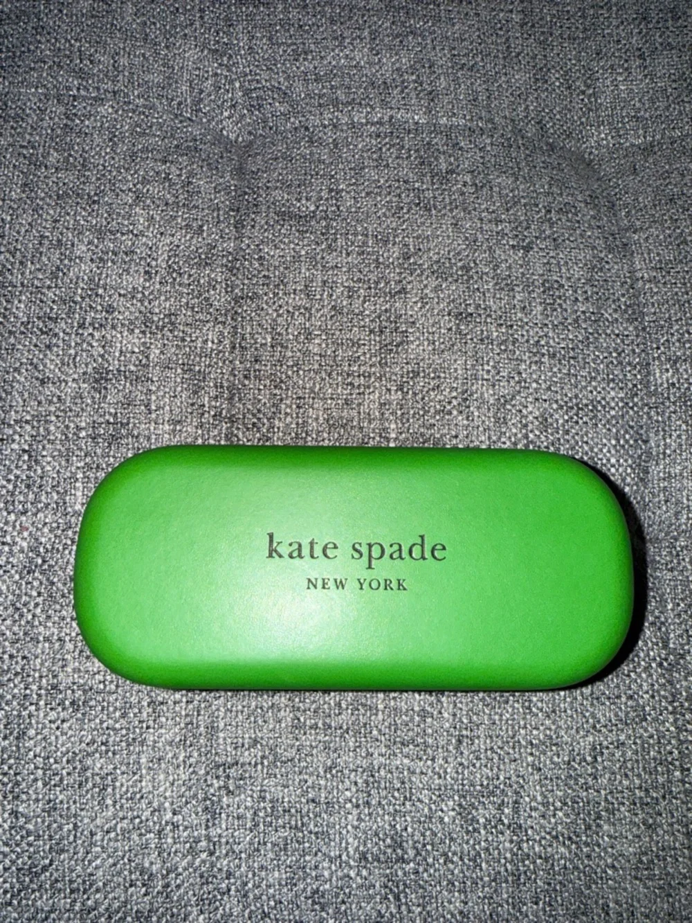 Kate spade hard sunglass case green and black